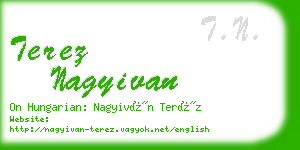 terez nagyivan business card